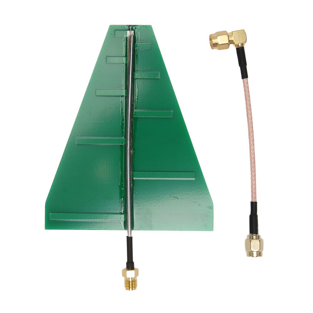 UWB Ultra Wideband Log Periodic Antenna High Gain 5 6dB Stable Signal Reception 1 35GHz 9 5GHz Frequency Range with Adapter Cable for Router Booster WLAN WiFi Antenna Conversion