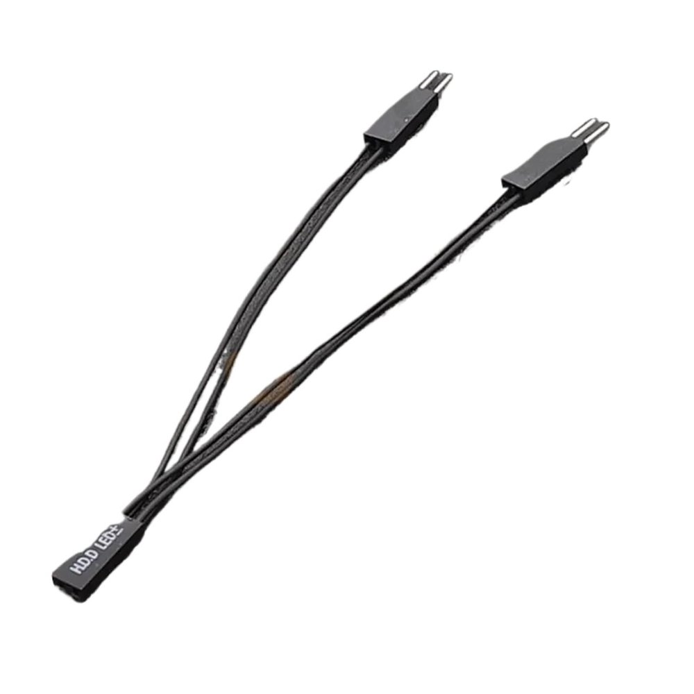 ACGTUY Front Panel Power+ - Reset Power SW HDD 1 to 2 Set Extension Splitter Cable Supports Dual-Start Switch(HDD Led)