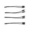 ACGTUY 10cm Motherboard Switch Power SW/Reset SW/HDD L*/ED/Power L*/ED 1 to 2 Double Adapter Cable 1 Female to 2 Male Splitter 2 Pins(Power LED) view 1
