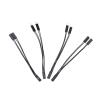 ACGTUY 10cm Motherboard Switch Power SW/Reset SW/HDD L*/ED/Power L*/ED 1 to 2 Double Adapter Cable 1 Female to 2 Male Splitter 2 Pins(Power LED) view 3