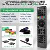 2PCS Nmaayss Universal TV Remote Control for Samsung, TCL, LG, Hisense, Sony, Philips, Toshiba and Other Brands Smart TVs, Compatible with Streaming Players, Sound Bar Audio and DVD/Blu-ray Players view 2