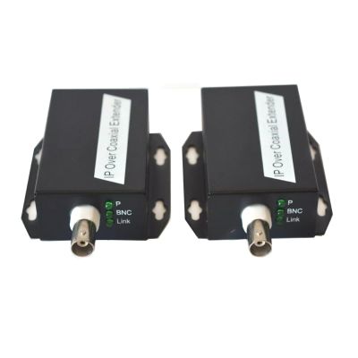 CHICHIYANG 1 Set Network IP Network Signal Extender Over Coax with LED Lights Max 500M BNC Transmission for 720P 960P 1080P Cameras
