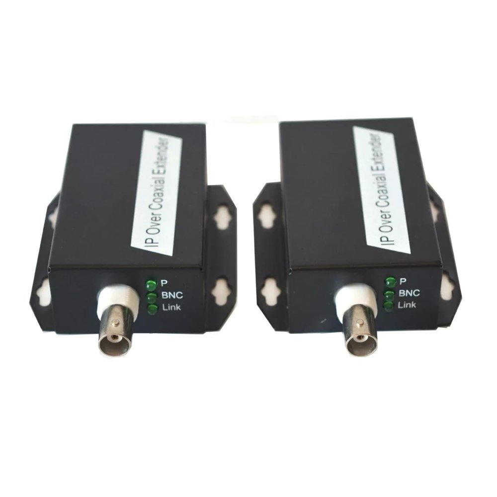 CHICHIYANG 1 Set Network IP Network Signal Extender Over Coax with LED Lights Max 500M BNC Transmission for 720P 960P 1080P Cameras