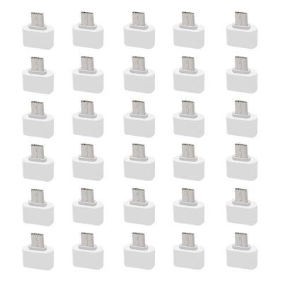 30PCS White USB to Micro USB Connector