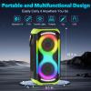 TYOTY Bluetooth Speaker 160W Loud Wireless Outdoor Portable Big Powerful Deep Bass Sound TWS Large Home Party Speakers with Subwoofer LED Lights view 2