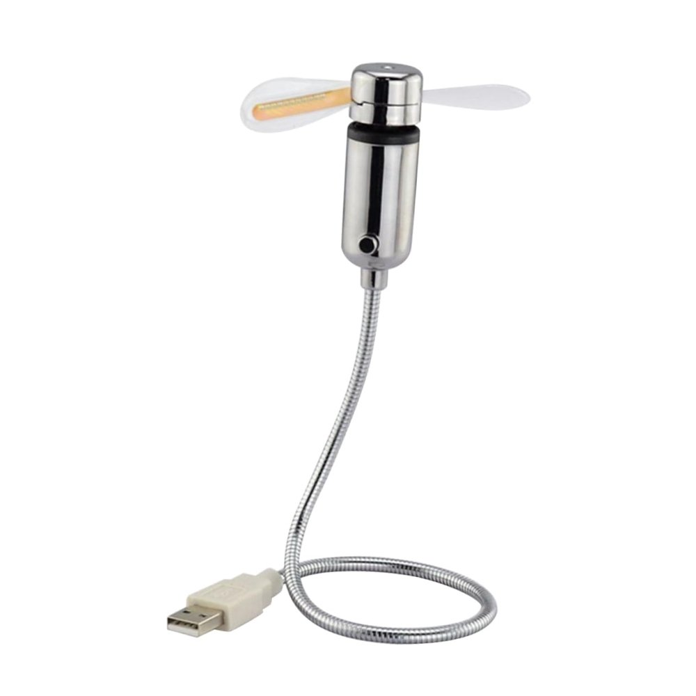 TEHAUX USB Flexible Fan Portable Mini Desk Fan with Gooseneck Design for PC Laptop and Tablet Lightweight User Friendly Control Flexible Material for