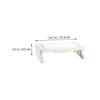ABOOFAN Desktop Shelf Monitor Riser Laptop Stand Storage White Monitor Stand Storage view 2