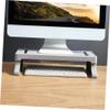 ABOOFAN 1Pc Elevated Monitor Stand with Modern Desktop Storage Rack for Accessory Design for Home Office Use Smooth Edges Strong Bearing Capacity view 4