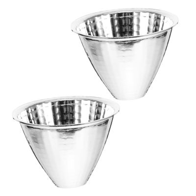 DOITOOL 2Pcs Flashlight Reflector Cup Accessory LED Light Reflector for Indoor and Outdoor Use Long Distance Even Lighting for Camping and Exploration Portable