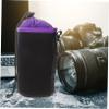 HOMOBABE 4pcs Camera Lens Bags Durable Drawstring Lens Pouches for Storage Protection Various for Photography Accessories Flexible Shockproof Design view 4