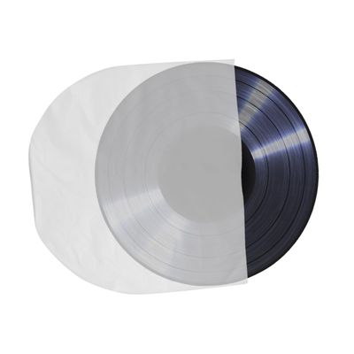 VILLCASE 50pcs Cd Bags Cd Sleeve for Scratch Data Corruption Protection Flap-Style for Easy Insertion