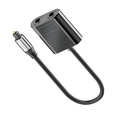 ELAYARD Audio Splitter Optical Fiber Splitter Out Fiber Audio Cable for Home Theater