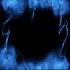 Loccor 7x5ft Fabric Blue Lightning Backdrop Spectacular Stormy Blue Sky Glowing Thunderbolt with Smoke and Fog Background Birthday Party Decorations Photo Studio Props view 4