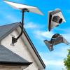 YQZGRH Starlink Gen 3 Wall & Roof Mount Kit, 180 Adjustable Pole Mount with Gen 3 Pipe Aluminum Alloy AdapterWeatherproof Design for Satellite Dish & RVEasy InstallationIron Grey view 1