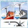 YQZGRH Starlink Gen 3 Wall & Roof Mount Kit, 180 Adjustable Pole Mount with Gen 3 Pipe Aluminum Alloy AdapterWeatherproof Design for Satellite Dish & RVEasy InstallationIron Grey view 4