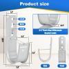 Podoy 2 Inch J Hooks for Cabling 100 Pack Cable Support Management Hook with Retainer Clips, Rust-Resistant Wall/Ceiling-Mount J Hooks for Hanging Data Center, Conduit & Network (Indoor/Outdoor) view 2