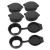AUTSUPPL 6pcs Cover for Outdoor Cabinet Lock Enclosure Case Fingerprint Cap Plastic Door Cover for Rainproof Protection view 1
