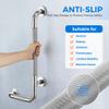 L-Shaped Grab Bars for Shower, 1 Pack, 24 x 12 Inch Stainless Steel, Left view 4