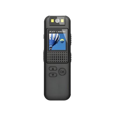 Lancoon 1080P Mini Body Camera Wearable with Magnetic Clip 180 Rotating Lens 128GB Support 7H Recording LED Lights for Meeting Bike Outdoor Activity