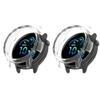 2 Pack Case Compatible with Garmin Vivoactive 6, Hard Bumper Case, Shockproof Protective Cover, without Screen Protector (Clear/Clear) view 1
