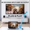 Wireless HDMI Transmitter and Receiver,165FT/50M,4K Decode Input/1080P Full Output,Plug&Play,No Need Wi-Fi/App,2.4G&5G,Video Streaming for Handphone/Camera/PC/Laptop/Projector/Game Console Black view 2