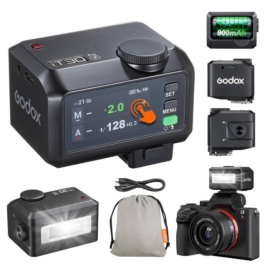 Godox iT30 Pro F Mini TTL Flash Compatible for Fuji Cameras Godox iT30ProF