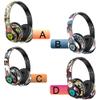 MODIDSTU Graffiti Style Over-Ear Headphones - Wireless Bluetooth 5.0, Hi-Fi Stereo Sound, Comfortable Soft Earpads, 30-Hour Playtime, Built-in Mic for Hands-Free Calls (B) view 2