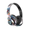 MODIDSTU Graffiti Style Over-Ear Headphones - Wireless Bluetooth 5.0, Hi-Fi Stereo Sound, Comfortable Soft Earpads, 30-Hour Playtime, Built-in Mic for Hands-Free Calls (B) view 3