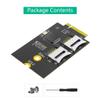 3042/3052 B Key USB Bus to Double Memory Card Flashing Reader Adapter Risers Card Key B WWAN Slot for Laptop view 4