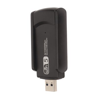 USB WiFi Adapter Professional High Performance 1200Mbps Dual Band Network Card for Desktop PC and Laptop Black ABS Material