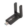 USB WiFi Adapter Professional High Performance 1200Mbps Dual Band Network Card for Desktop PC and Laptop Black ABS Material view 4