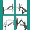 Monitor Stand Single Monitor Floor Stand for 17"-32" Flat/Curved Screens up to 19.8 lbs, Height Adjustable Gas Spring Monitor Stand, Movable Monitor Mount Stand Monitor arm Desk Mount view 4