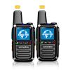 Global Lifetime Free Walkie Talkies Unlimited Range 4G LTE PoC(Push-to-Talk Over Cellular) Radios Nationwide PTT Two Way Radios Long Distance for Family, Logistics, Company 2pcs with sim Card view 1