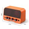 MVUYO Mini Portable Acoustic Amplifier Speaker 5Watt Acoustic Guitar Amplifierr Normal/Bright Channels(Black) view 2