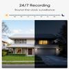 ZUMIMALL 2K Cameras for Home Security, 2.4G/5G WiFi Camera for 24/7 Recording | Motion & Noise Detection, Auto Tracking, Cloud & No-Monthly-Fee SD Storage | Works with Alexa Google - 2-Pack (Black) view 3