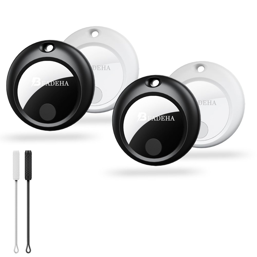 2025 [Apple MFi Certified] (iOS Only) Bluetooth Tracker Smart Finder for Apple Find My iPhone Keys Finder GPS Tracker, 5-10 Years Staying Power, Keys Finder and Item Locator for Wallet, Bags, Passport