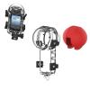 TEHAOUU Waterproof Case for Insta360 X5 Invisible Dive Case with Silicone Lens Cover Protective Underwater Dive Shell with Bracket Adapter Accessories (Red) view 1