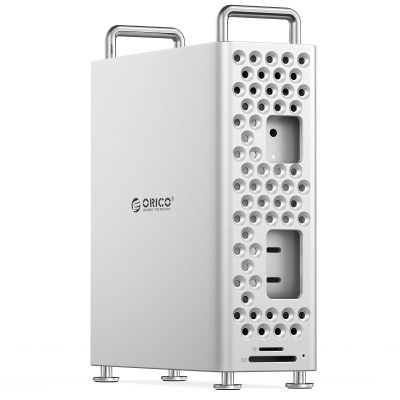 ORICO MiniPro Stand with 1TB NVMe SSD(Built-in no Remove), 4-in-1 USB-C Hub for Mac mini, 10Gbps High-Speed Data Transfer, Tool-Free Design, External Storage Solution (MS10-1T)