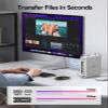 ORICO MiniPro Stand with 1TB NVMe SSD(Built-in no Remove), 4-in-1 USB-C Hub for Mac mini, 10Gbps High-Speed Data Transfer, Tool-Free Design, External Storage Solution (MS10-1T) view 3