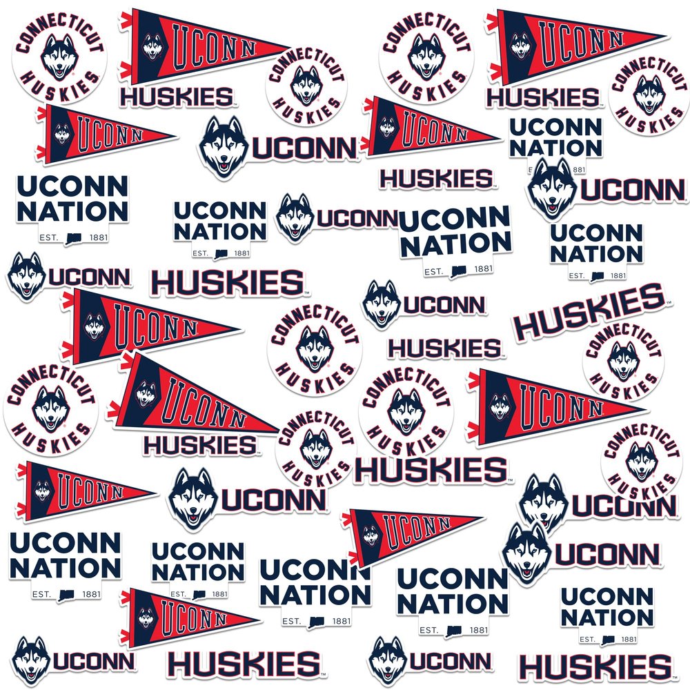 University of Connecticut Huskies Variety 50ct, Skateboard, Indoor/Outdoor