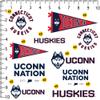 University of Connecticut Huskies Variety 50ct, Skateboard, Indoor/Outdoor view 2