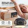 MONODEAL Alarm Clock Radio with Fast Wireless Charging,Support Bluetooth 5.3/FM Radio/USB Port/TF Card/Aux in,8W Stereo Sound Speaker,Snooze,Hands-Free Calling,Dimmable Clock Radios for Bedroom view 4