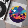 GLENLCWE Hawaii Turntable Platter Mat 12 Inch, Vinyl Platter Anti Static Slipmat Rubber Phonograph LP Vinyl Record Player Turntable Mat Painting Print view 2