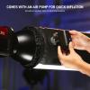 GVM 43"/110cm Inflatable Foldable Air Softbox, Portable Terete Shape Soft Box, Compatible with GVM 200B/ 300B/ 500B /650B and Other Bowens Mount Light for Recording, Portraits view 2