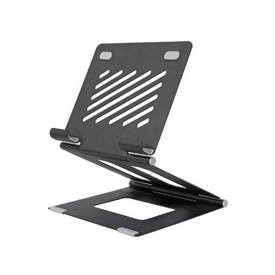 MVUYO Portable Laptop Docking Station Computer Stand Aluminum Desktop Foldable Lift Cooling Bracket(D)