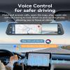 12'' Rearview Mirror Camera with CarPlay&Andorid Auto,4K Mirror Dash Cam Front and Rear Backup Camera with Reverse Assist/Loop Record/G Sensor/Voice Control&Split Touch Screen,64GB Card Included view 4