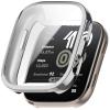 3 Pack Cases for Amazfit Bip 6 with Screen Protector, Flexible TPU Shockproof Scratch Proof Cover Case for Amazfit Bip 6 (Clear/Clear/Silver) view 2
