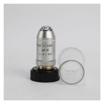 Microscope 4X 10X 40X 100X 160/0.17 for Biological Microscope Achromatic Objective Lens(100X)