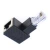 1Pc 90 Up RJ45 Cat 5e Male to Female LAN Ethernet Network Extension Adapter view 4