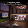 Aurzen BOOM Air Google TV Portable Projector with WiFi and Bluetooth, USB-C Powered, Smart Projector for Outdoor & Home Movie, 4K Supported, Real-Time Focus, Dolby Audio, Adjustable Stand, Off-White view 3